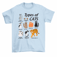 thumbnail image 1 of Types Of Cats Funny Cute Kitty Cat Tiger Feline T-Shirt Men Women Unisex, 1 of 2