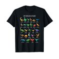 thumbnail image 1 of Types Of Dinosaurs Alphabet A-Z ABC Dino Identification Short Sleeve T-Shirt, 1 of 5