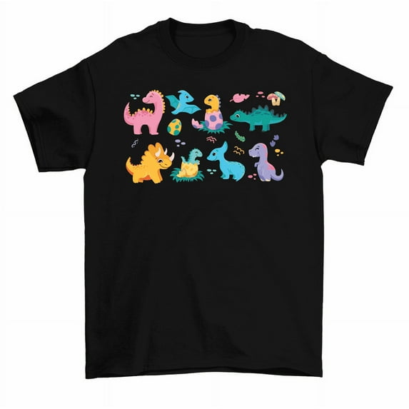 Types Of Dinosaurs Cute Dino T-Shirt Men Women Unisex
