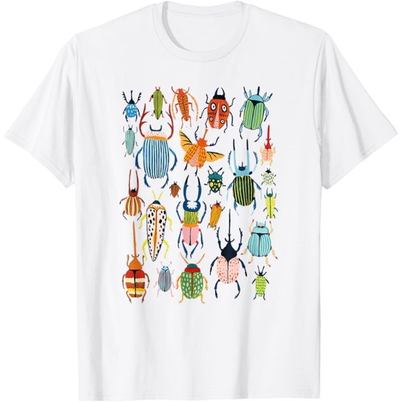 Types Of Insects Study Of Biology Science Bug Identification T-Shirt