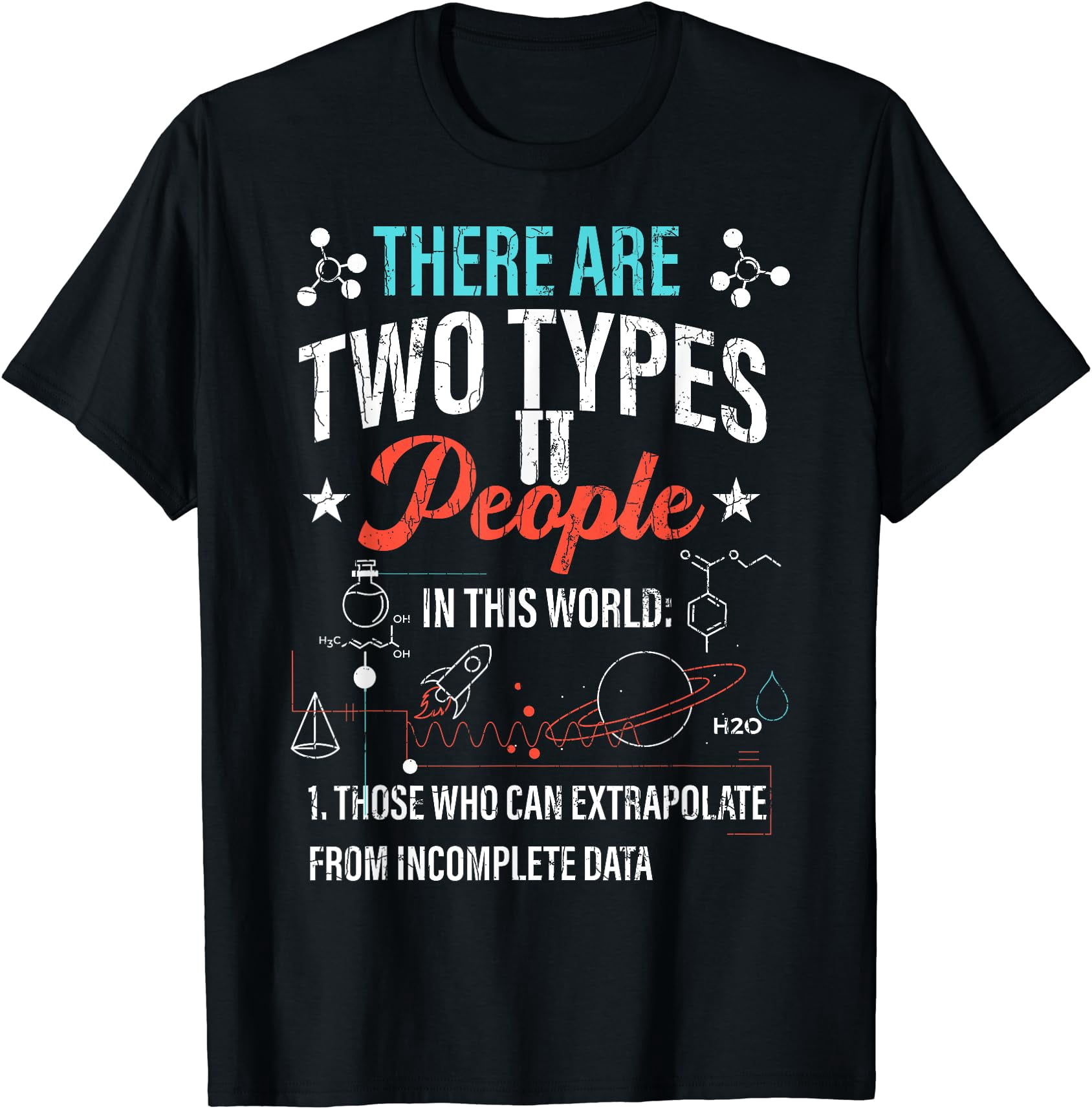 Types Of People Fun Data Scientist Computer Science Graphic T-Shirt ...