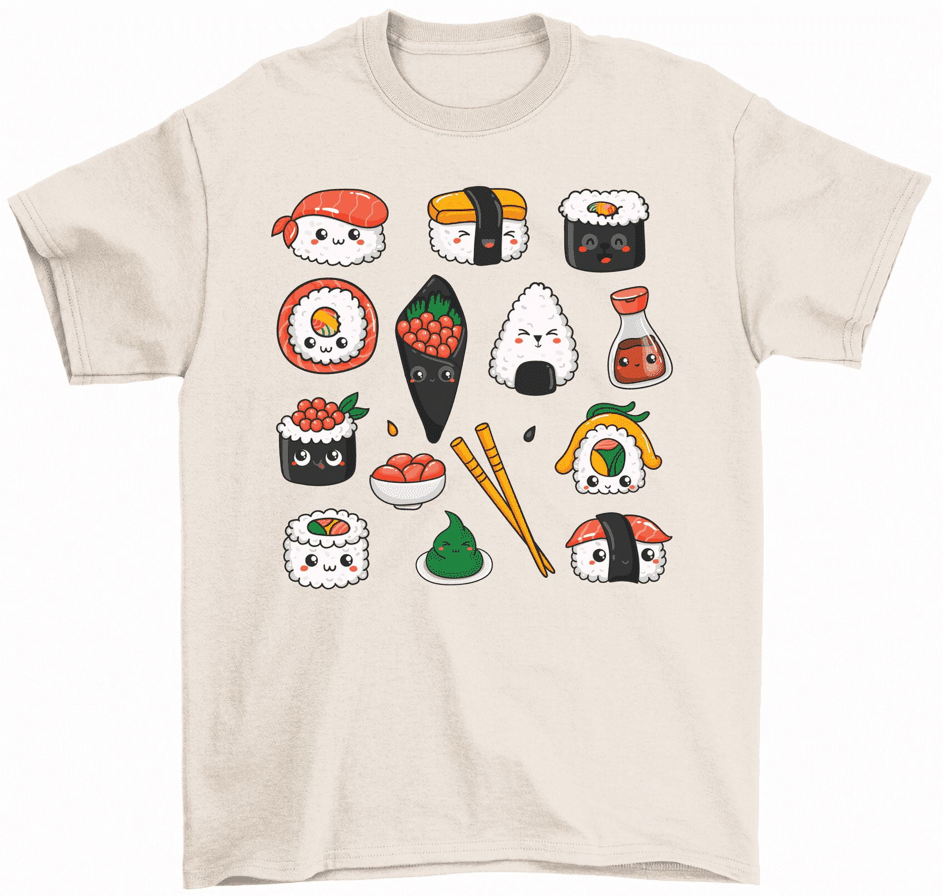 Kit Sushi Unisex Tees Lovers T-Shirt Gift Types Sushi Sushi Of Foodie