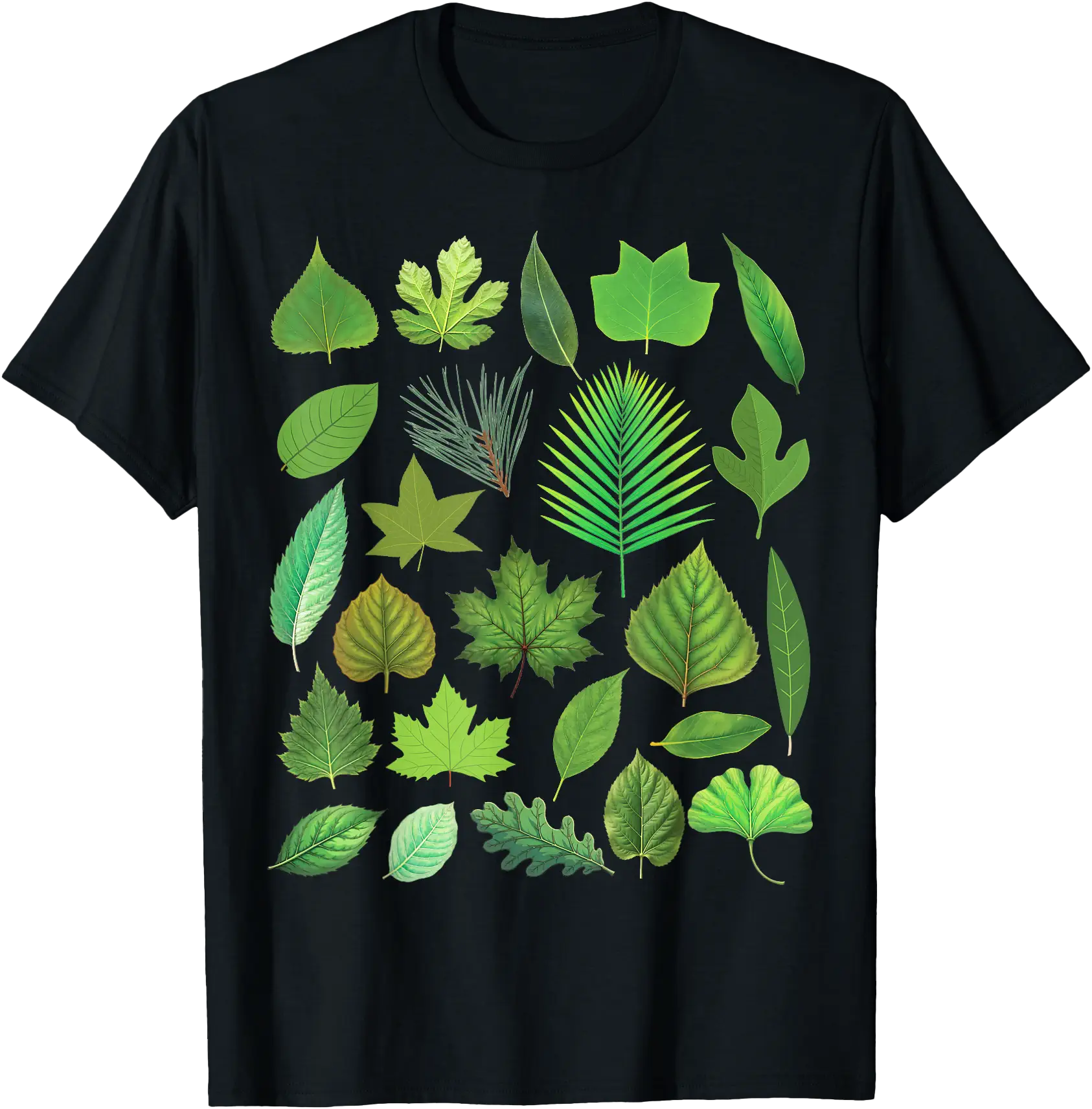 Types Of Tree Leaves Biology Nature Educational T-Shirt - Walmart.com