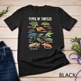 thumbnail image 1 of Types Of Turtles Identification Chart For A Turtle Lover Fan Unisex T-Shirt, for men & women, up to size 5XL, 1 of 2