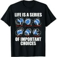 thumbnail image 1 of Types of Baseball Pitches Life Choices Pitcher Player Gift T-Shirt men and women can wear, black, white, gifts, 1 of 4