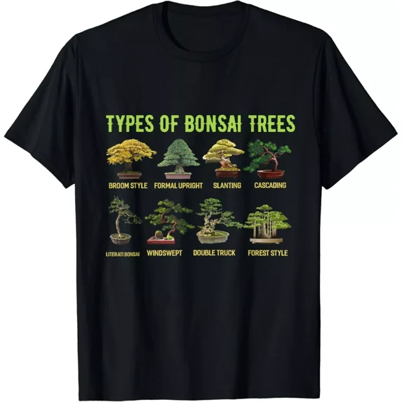 Types of Bonsai Trees Shirt Bonsai Shirt Apparel Bonsai Gift Unisex T-Shirt