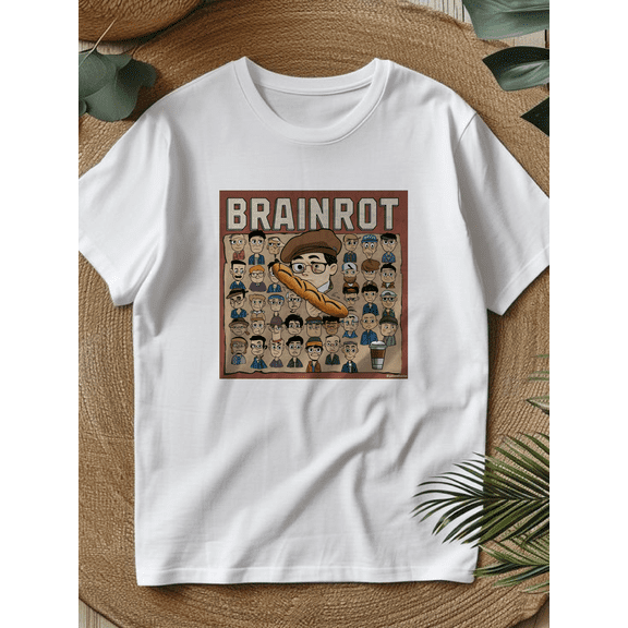 Types of Italian Brainrot Meme Character Hand Drawn for T-Shirt
