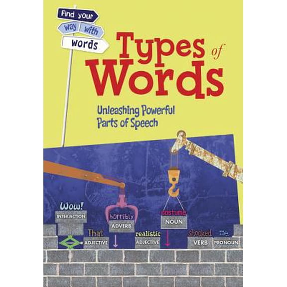 Pre-Owned Types of Words: Unleashing Powerful Parts of Speech Find Your Way With Words Library Binding Rebecca Vickers