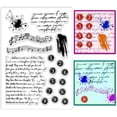 thumbnail image 1 of Typewriter Alphabet Clear Stamps Retro Texture Rubber Stamps Sheet Music Silicone Stamp Transparent Stamps, 1 of 7