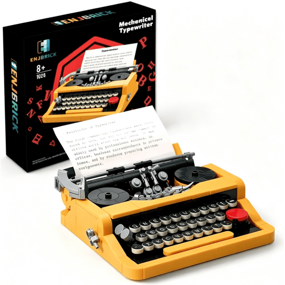 Cobers Typewriter Building Set Compatible with Lego for Adults,Ideas Cute Building Toys for Girls 8-14 Years,Christmas Toys for Kids