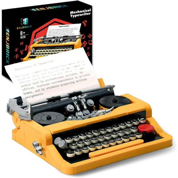 Typewriter Building Set Compatible with Lego for Adults,Ideas Cute Building Toys for Girls 8-14 Years,Christmas Toys for Kids