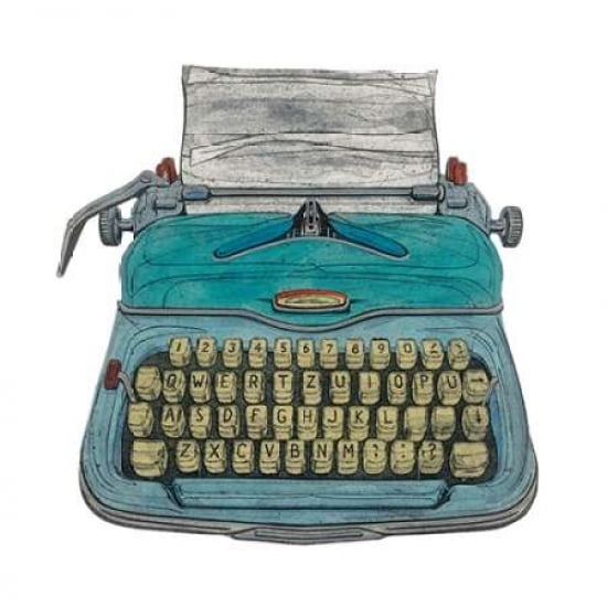 Typewriter Canvas Art - Barry Goodman (24 x 24)