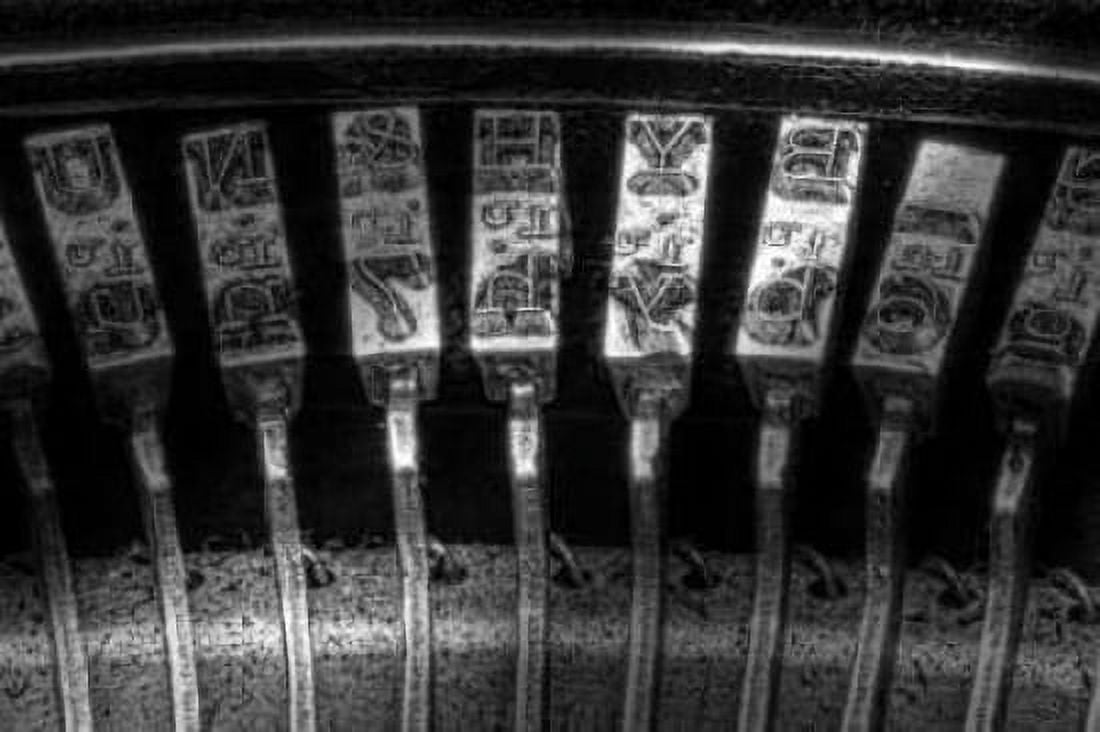 Typewriter Keys I Canvas Art - C Thomas McNemar (12 x 18)