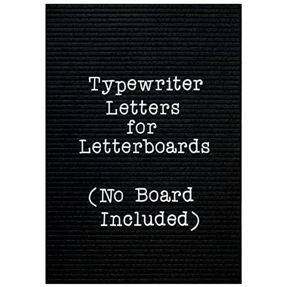 Typewriter Letters Set Board Letters Only, Precut Changeble Felt Letter
