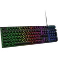 Typewriter Mechanical Gaming Keyboard, 104 Keys Round Keycap Led