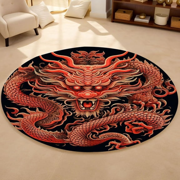 Typewriter Round Area Rug, vintage writer circle carpet for office or bedroom, soft washable non-slip floor mat, literary décor accent