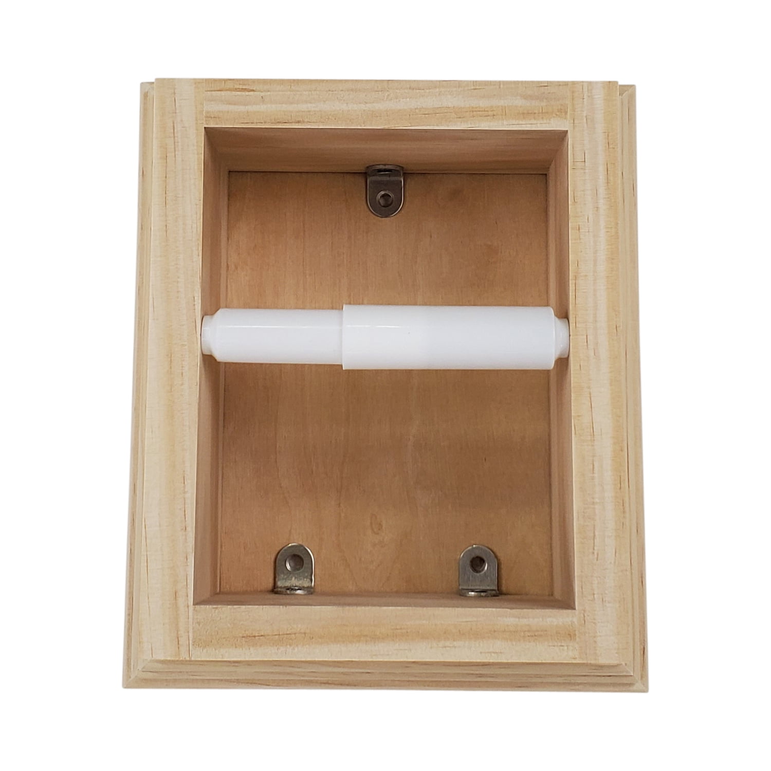Typhon On the Wall Solid Wood Toilet Paper Holder 7 x 8.5, Unfinished