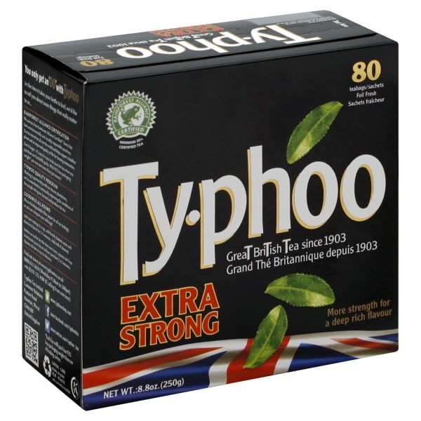Typhoo Extra Strong Tea Bags 80 Foil Fresh Teabags