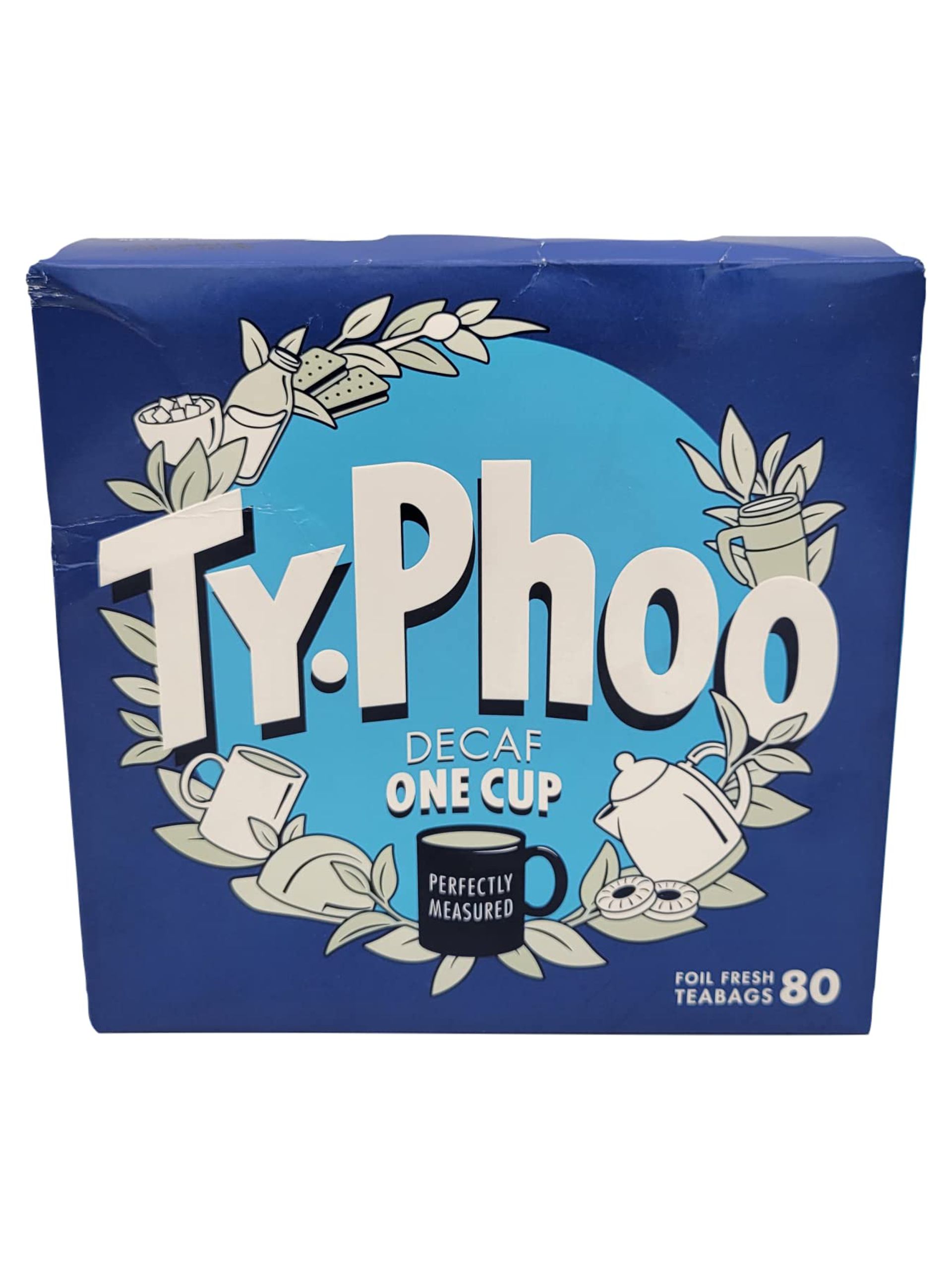 Typhoo, Tea Decaffeinated, 80 Count [Blue Box] (2 Pack)