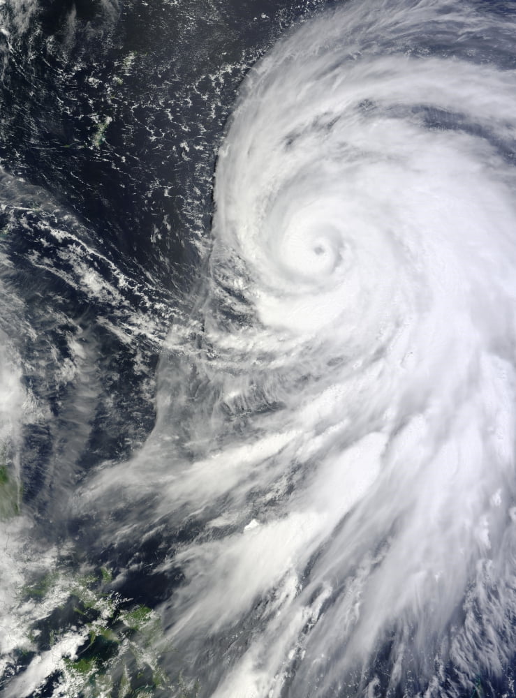 Typhoon Bolaven northeast of the Philippines Canvas Art - Stocktrek Images (25 x 33)