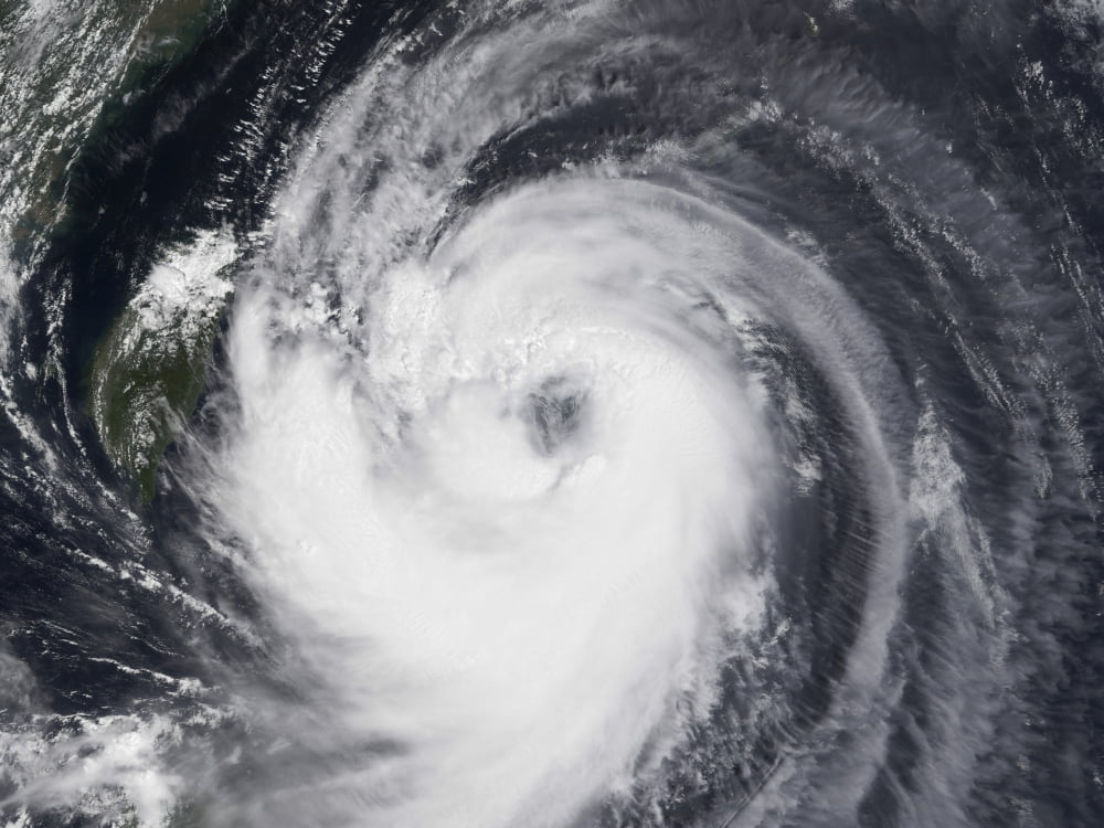 Typhoon Chaba in the western Pacific Ocean Canvas Art - Stocktrek Images (33 x 25)