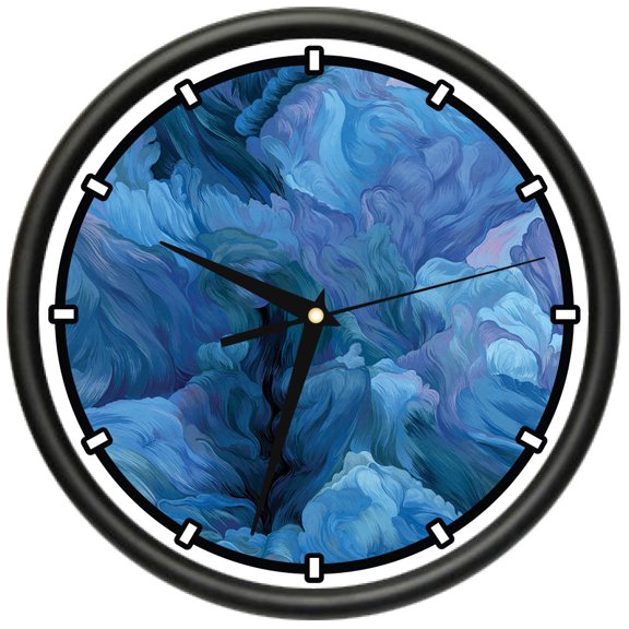 Typhoon Design Wall Clock | Precision Quartz Movement | Décor For School Class Office Bedroom Decoration