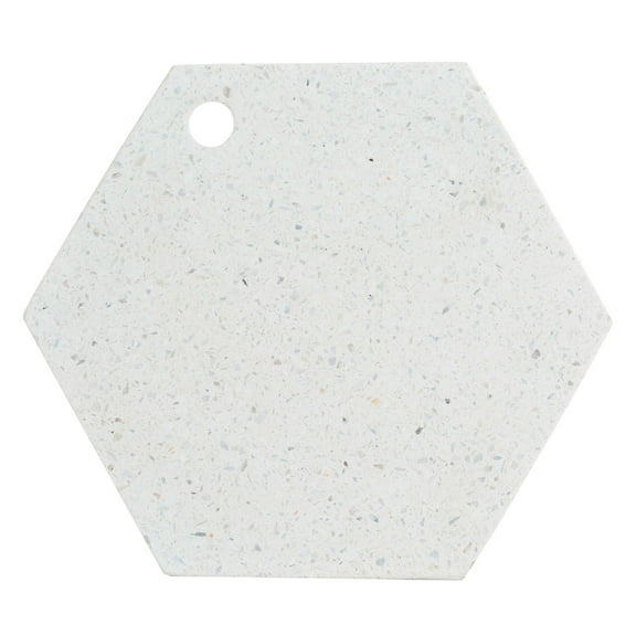 Typhoon Elements Collection | Terrazzo Stone Hexagon Serving Board