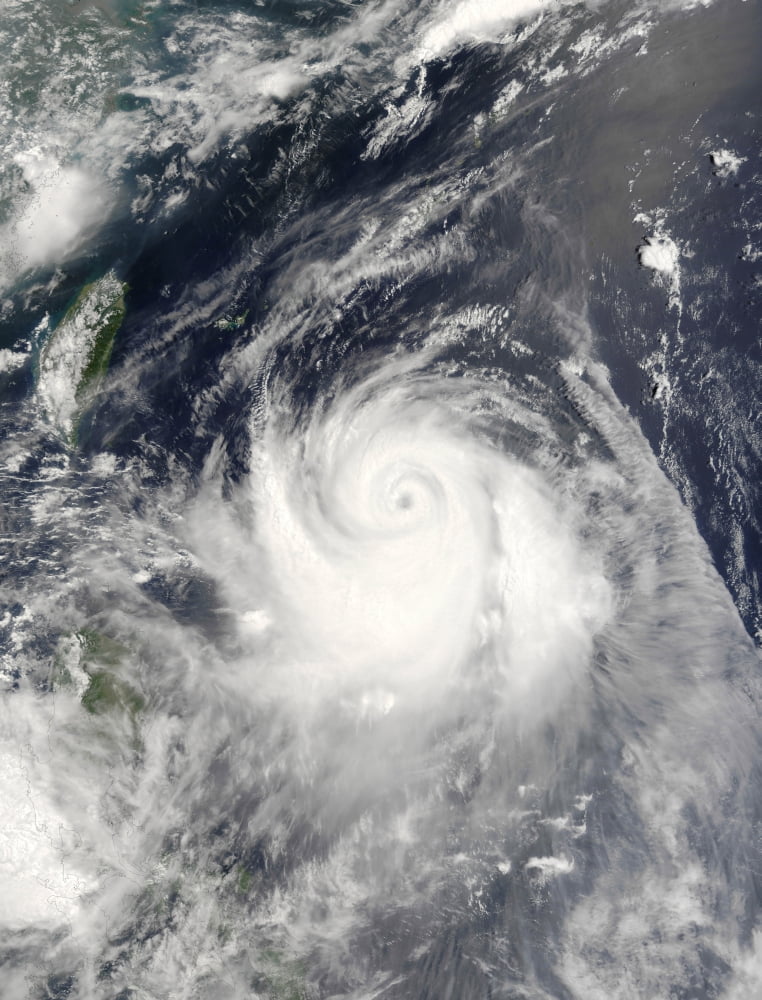 Typhoon Ewiniar Canvas Art - Stocktrek Images (24 x 32)
