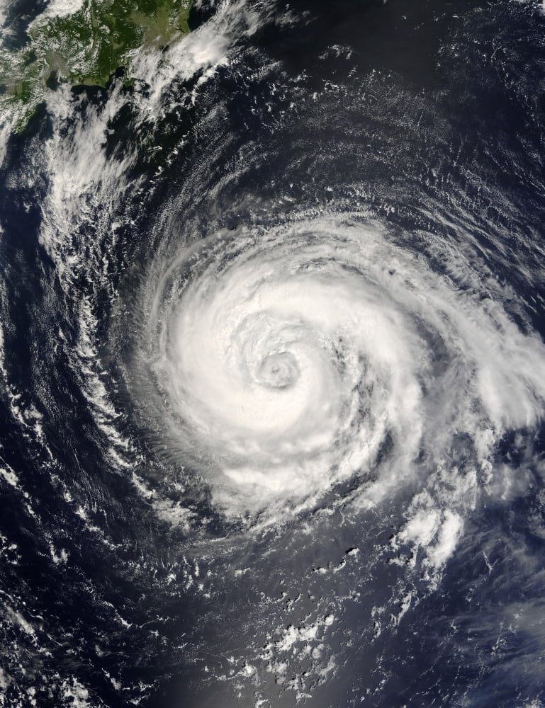 Typhoon Fitow Canvas Art - Stocktrek Images (25 x 32)