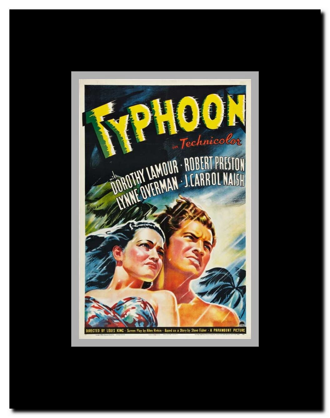 Typhoon Framed Movie Poster