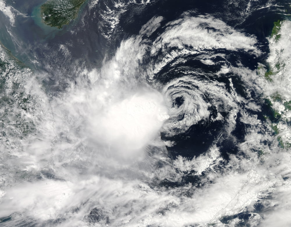 Typhoon Gaemi over the South China Sea Canvas Art - Stocktrek Images (32 x 25)