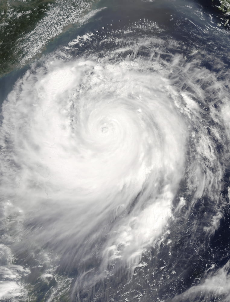Typhoon Haitang approaching Taiwan Canvas Art - Stocktrek Images (24 x 32)