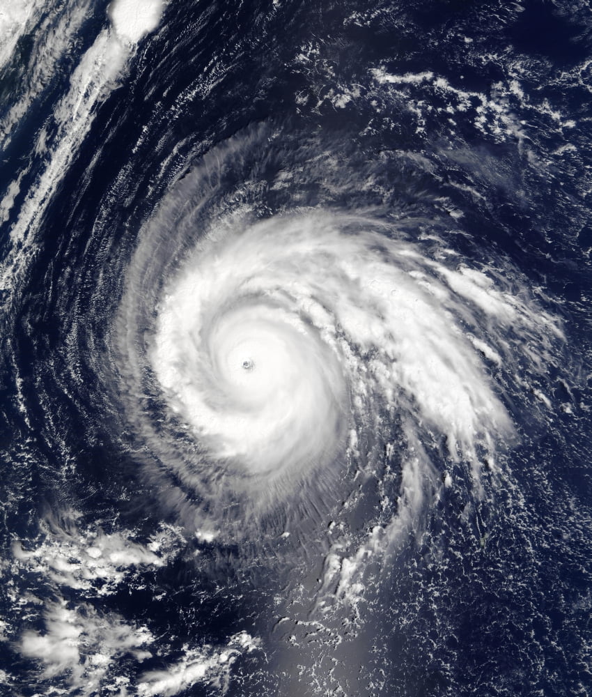 Typhoon Higos Canvas Art - Stocktrek Images (26 x 31)