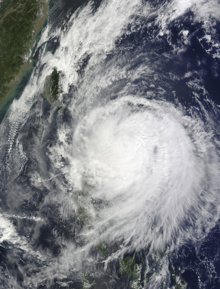 Typhoon Lupit off the Philippines Canvas Art - Stocktrek Images (25 x 33)