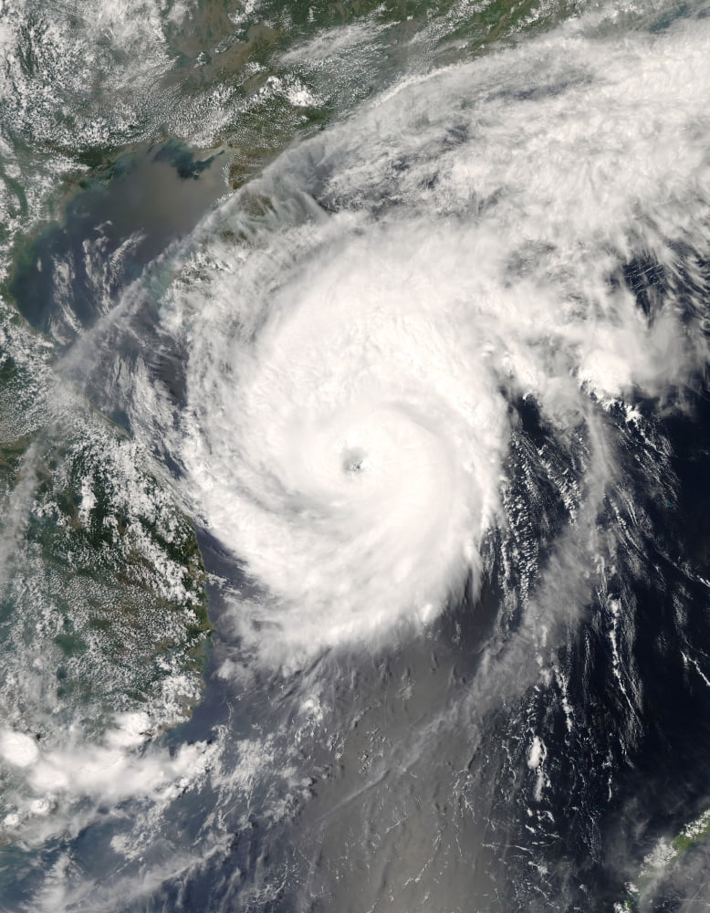 Typhoon Neoguri approaching China Canvas Art - Stocktrek Images (25 x 32)