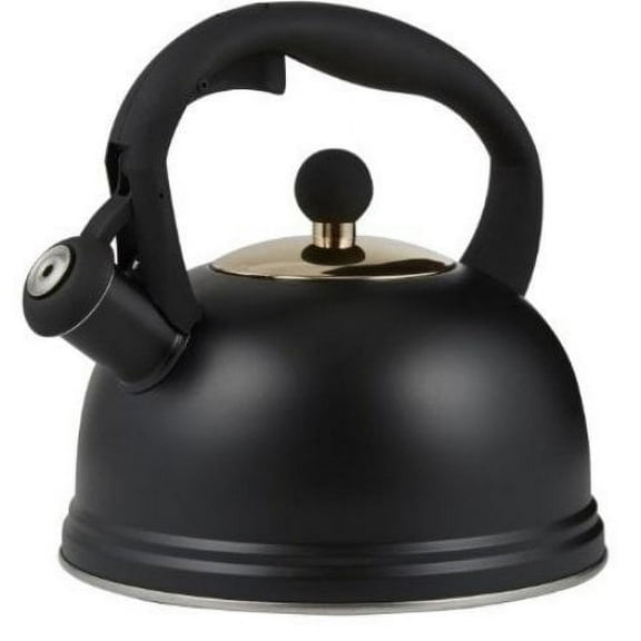 Typhoon 1401.173 Living Otto Stovetop Whistling Kettle with Quick-Flip Cap, 2 Litre