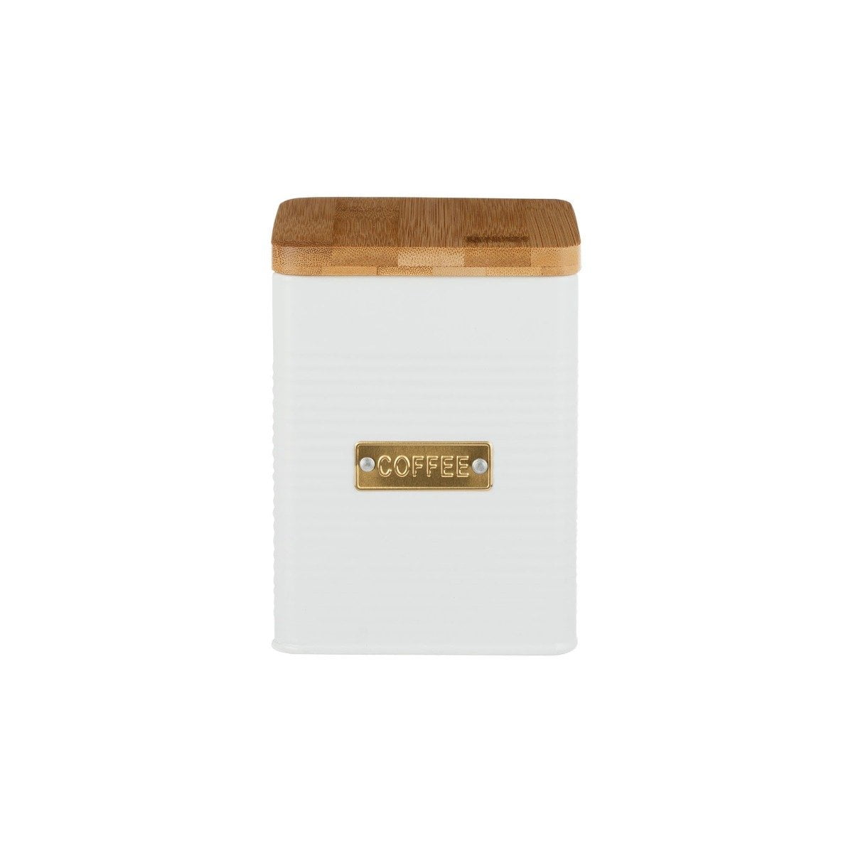 Typhoon Otto Square 1.7-Quart Coffee Canister| White