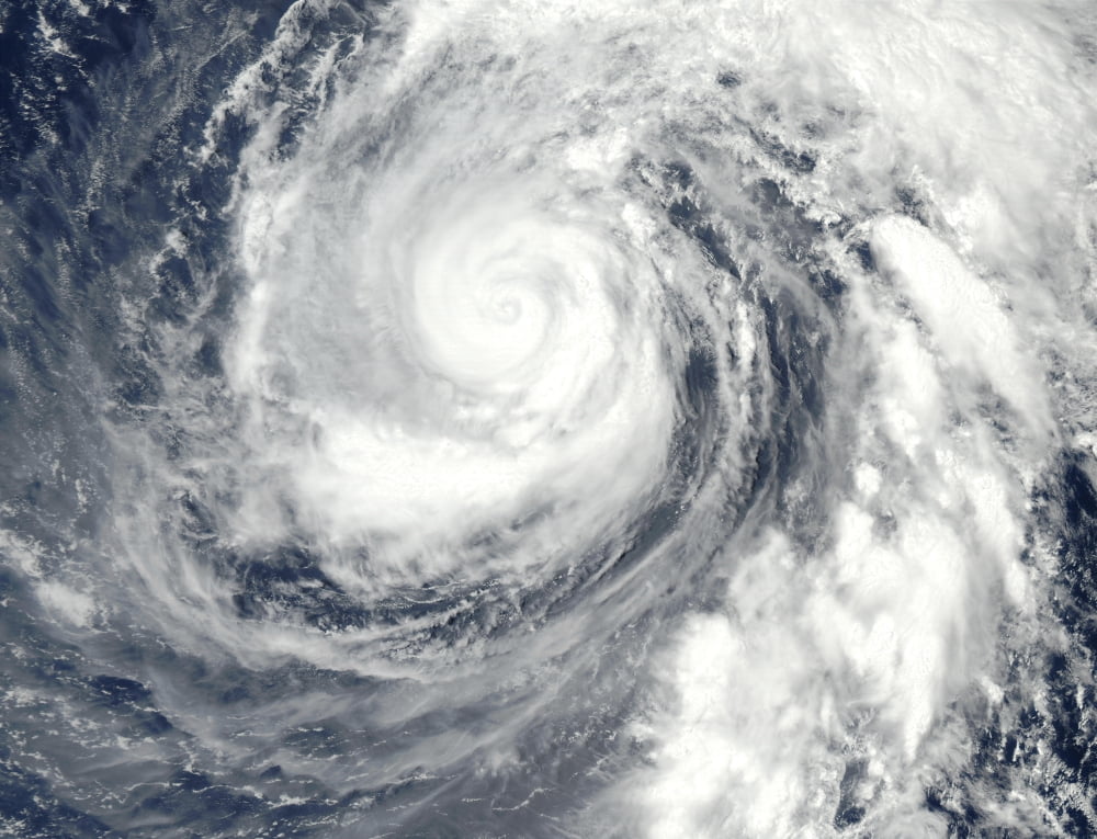 Typhoon Phanfone north of Mariana Islands Pacific Ocean Canvas Art - Stocktrek Images (32 x 24)