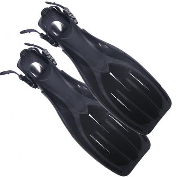 Typhoon Pro II Exceed Fin - Large - Black for Scuba Diving and Snorkeling