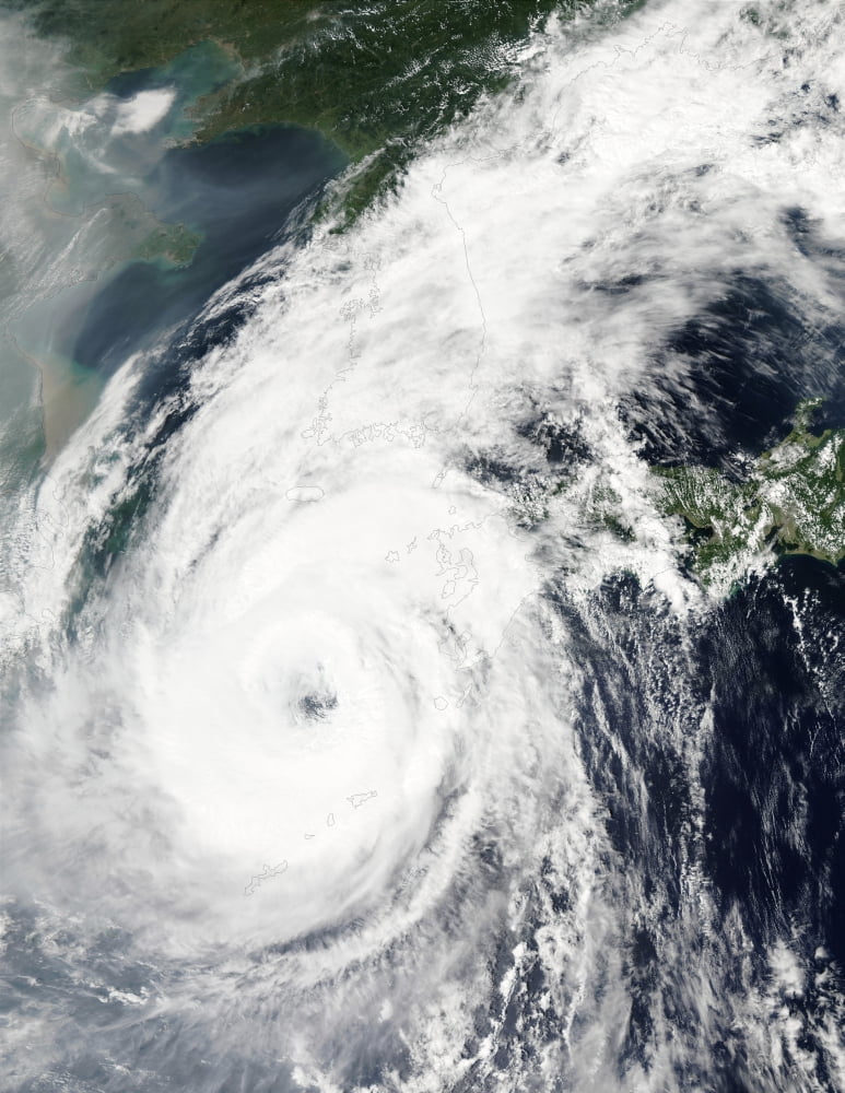 Typhoon Rusa Canvas Art - Stocktrek Images (24 x 31)