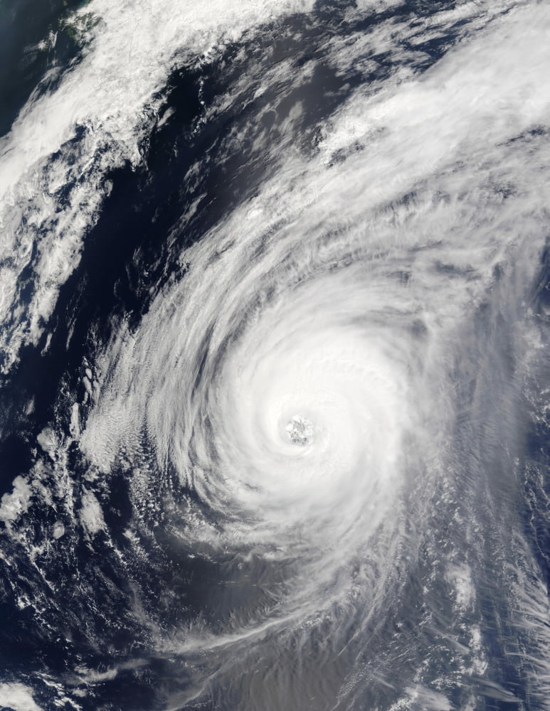 Typhoon Sudal south of Japan Canvas Art - Stocktrek Images (24 x 31)