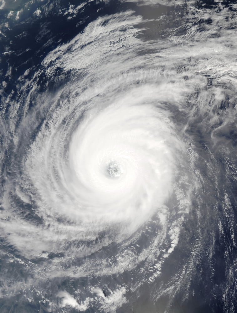 Typhoon Sudal south of Japan Canvas Art - Stocktrek Images (24 x 32)