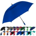 thumbnail image 1 of The Typhoon Tamer 62 Inch Vented Windproof Double Canopy Large Golf Umbrella for Rain & Wind, Strong Fiberglass Oversized Lightweight Professional Quality Golfers Umbrella for Men & Women, Royal Blue, 1 of 5