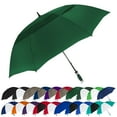 thumbnail image 1 of The Typhoon Tamer 62 Inch Vented Windproof Double Canopy Large Golf Umbrella for Rain and Wind, Strong Fiberglass Oversized Lightweight Professional Quality Umbrella for Men & Women, Hunter Green, 1 of 5