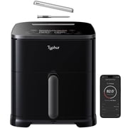 Typhur Sync 8qt Air Fryer with Built-in Wireless Meat Thermometer Fits 6lb Whole Chicken, 9-in-1, Non-toxic Ceramic Basket, Dishwasher-Safe