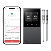 Typhur Sync Dual Pro Smart Wireless Meat Thermometer 3000 FT Sub-1G Enhanced Signal, WiFi Unlimited Range, 6 Sensor Probe