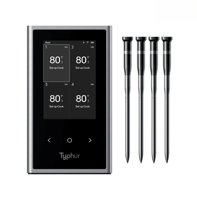 Typhur Sync Quad Wireless Meat Thermometer, Digital Food Cooking