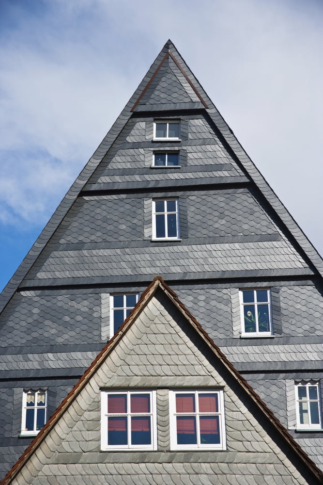 Typical Houses In The Center Of The City Of Marburg In Germany Canvas Art - Carlos Sanchez Pereyra Design Pics (12 x 19)