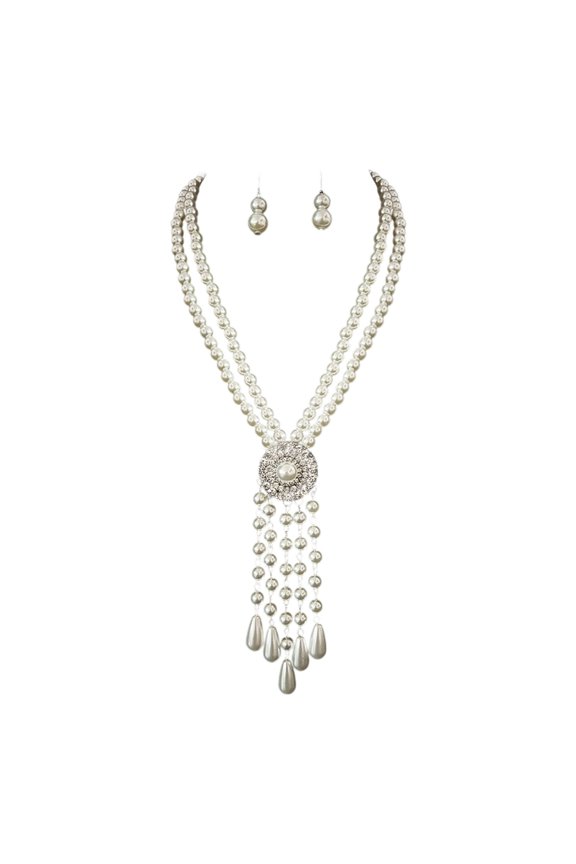 Typical Sphere Inspired Jewelry Set Necklace With Matching Earrings Permanent Design Professional Meetings Intimate Date