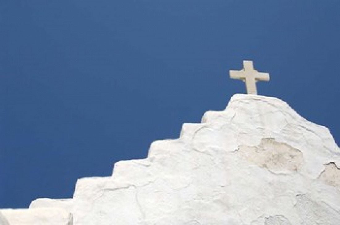 Typical Whitewashed Architecture Mykonos Greece Canvas Art - Cindy Miller Hopkins DanitaDelimont (34 x 23)